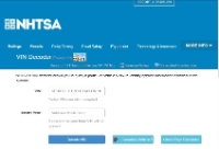 NHTSA - VIN Decoder