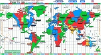 World Time Zone Map
