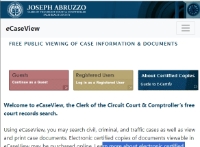 Palm Beach County<br>CaseView and<br>eCertify